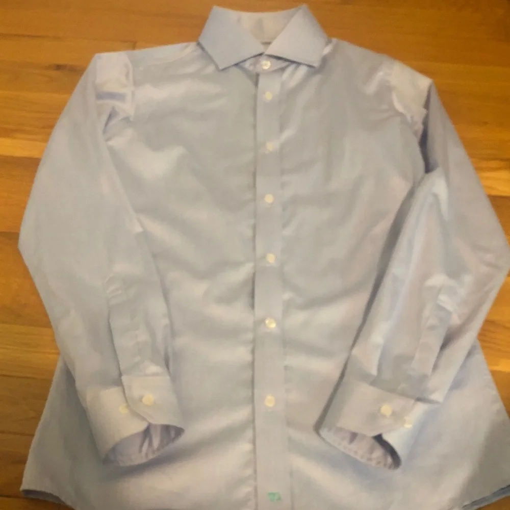 T.O.collection green label boys slim fit dress shirt size 14s